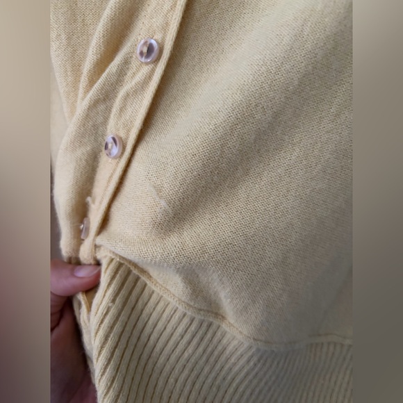 Free People Nocturnal Solid Wool-Cashmere Cardigan - Oil Painting - Large - Picture 9 of 16